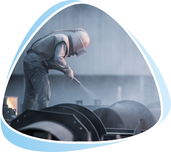 Clean, dry, low dust, reusable abrasive blasting